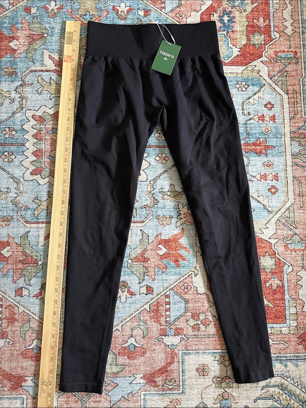 HALARA Black High-Rise Stretch Leggings